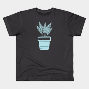 Plant1 Blue - Full Size Image Kids T-Shirt